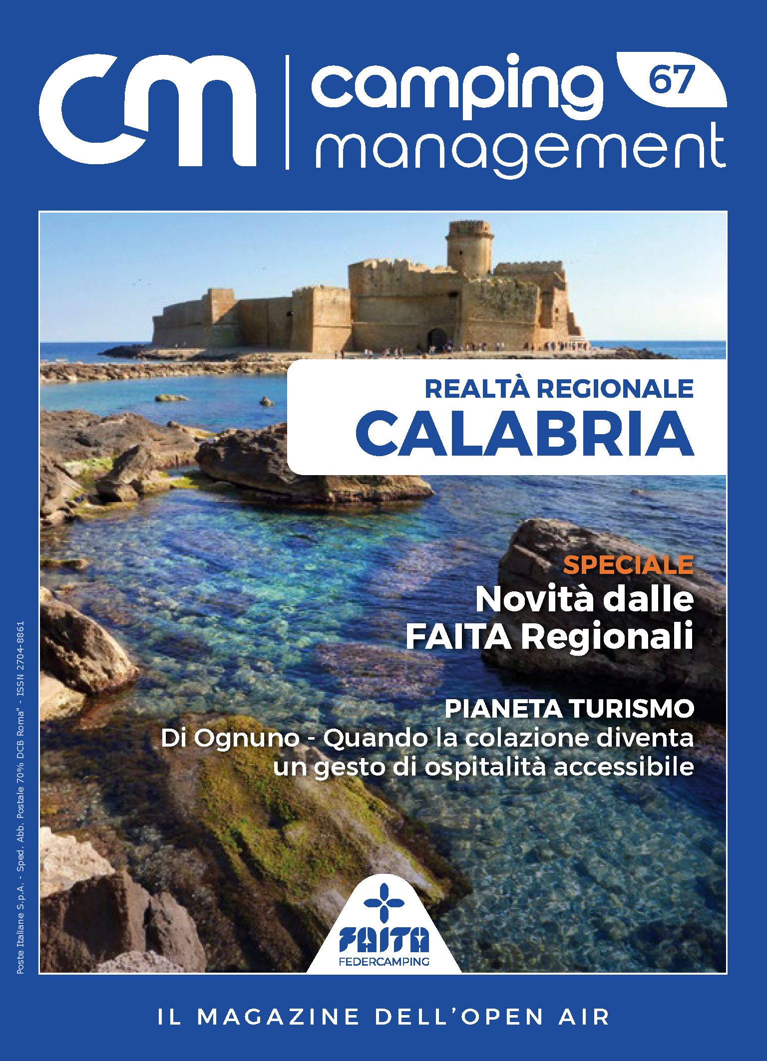 Camping Management è il magazine di informazione e aggiornamento pubblicato dalla Federazione. <br> Vuole essere uno strumento a disposizione della categoria per la tutela e rappresentanza degli interessi degli operatori.